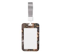 Pebbles in The Beach Card Badge Holder Card Protector Suitable for Office Workers Managers and Employees