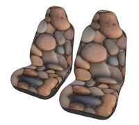 Pebbles in The Beach Dua Sarung JOK Mobil,*, Sarung JOK Mobil Depan, Cocok Untuk Sebagian Besar Mobil, SUV, Truk, Van, Dll.