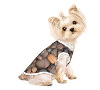 Pebbles in the beach Pet Breathable Sleeveless T-shirt L for Small Dogs and Cats, Soft, Comfortable, Stylish