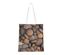 Pebbles In The Beach Totes. Lightweightcanvas, Double Handles, Stylish Women'S Tote Bag, Perfect For Shopping, Work And Everyday Carry.