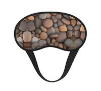 Pebbles in The Beach Universal Lightweight Eye Mask: Great for Travel, Office Naps and Shift Work. Provides a Comfortable Sleeping Environment