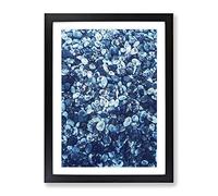 Pebbles On The Beach Modern Framed Print | A3 Black Framed Wall Art | Ready to Hang | Modern Beach Picture | Living Room Bedroom Lounge Office