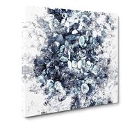 Pebbles on the Beach Watercolour Canvas Print | Gallery Wrapped 30mm Frame Wall Art | 20x20 inches | Ready to Hang | Coastal Seascape Picture | Living Room Bedroom Lounge Office