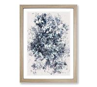 Pebbles on The Beach Watercolour Framed Print | A2 Oak Framed Wall Art | Ready to Hang | Modern Beach Picture | Living Room Bedroom Lounge Office