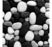 Pebbles Texture Peel and Stick Wallpaper 3D Printed Natural Decorative for Boys Girls Teen Bedroom Living Room Kitchen Removable Decor Wall Mural Paper 17.3"x118"