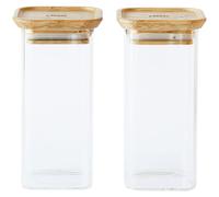 Pebbly - Glass Jars With Lid 2-pack, 2x 32 cl - Clear