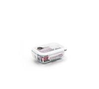 Pebbly pkv-400rb Flat/Rectangular Box Glass 400 ml Glass Transparent 15.3 x 11.2 x 5.7 cm