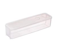 # Pebbuoy 1.3L Microwave Pasta Cooker with Strainer Lid Grade High Temperature Quickly and Easily Noodle Cooking Box Measuring Rings Microwave Spaghetti Cooker (White, One Size)