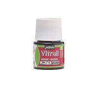 PEBEO 050-012 Vitrail Stained Glass Effect Glass Paint 45-Milliliter Bottle, Crimson