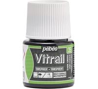 Pebeo 050-035 Vitrail Stained Glass Effect Glass Paint 45-Milliliter Bottle, Dark Green