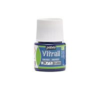 Pebeo 050-036 Vitrail Stained Glass Effect Glass Paint 45-Milliliter Bottle, Sky Blue