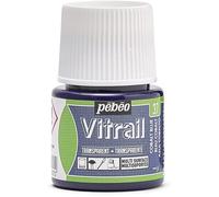 PEBEO 050-037 Vitrail Stained Glass Effect Glass Paint 45-Milliliter Bottle, Cobalt Blue
