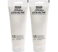 PEBEO 100 ml Studio Gouache, Permanent White, 290011 (Pack of 2)