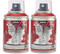 PEBEO 100ml Deco Spray, Acrylic, Christmas Red, 10.5 x 5.2 x 5.2 cm, 093712 (Pack of 2)