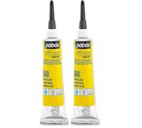 PEBEO 114060 Vitrea 160 Glass Paint Outliner 20-Milliliter Tube, Sun Yellow,Sun Yellow (Pack of 2)