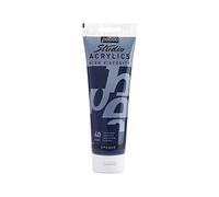 Pébéo 169-040 - Studio Acrylics Fine Acrylic - Acrylic Paint - Grey Acrylic - Payne's Grey, 250 ml