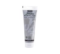 Pébéo 169046 - Studio Acrylics Fine Acrylic - Acrylic Paint - Grey Acrylic - Neutral Grey, 250 ml