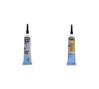 PEBEO 20 ml Setasilk Silk Painting Colourless Water Based Gutta Tube, Transparent & 20 ml Setasilk Silk Painting Water Based Gutta Tube, Gold