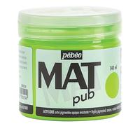Pebeo 256029 Mat Pub, Fluorescent Green, 140ml