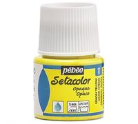 PEBEO 295-017 Setacolor Opaque Fabric Paint Bottle, Lemon Yellow, 45-Milliliter