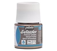Pébéo 295075 Setacolor, 1 Bottle, Opaque Chocolate Moiré 45 ml
