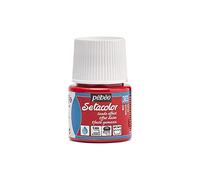PEBEO 295303 Setacolor Suede Fabric Paint 45-Milliliter Bottle, Red,Red