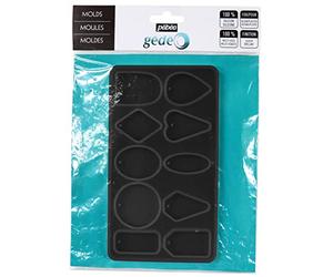 Pebeo 4 Silicon Moulds Geometric Board, Assorted, 1 Planche