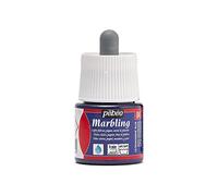 Pebeo - Marbling Bottle 45ml Ultramarine Blue - Marbling Effect Paint Pebeo - Ultramarine Blue Gloss Paint - Marbling on Light and Porous Surfaces - 45ml - Ultramarine Blue