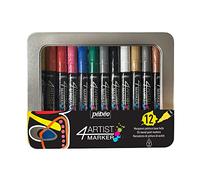 Pebeo 4Artist Metal Marker Set - 4mm, Set of 12