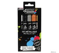 4ARTIST 580892 PEBEO Marker Set, Metal 4mm