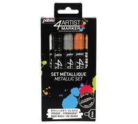4ARTIST 580892 PEBEO Marker Set, Metal 4mm