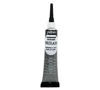 Pebeo 6-Piece 20ml Porcelaine 150 China Paint Cloisonne 20ml - Pewter,Pewter, 036-010