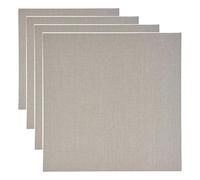 Pebeo 767304 40 x 40 cm Natural Linen Canvas Boards, Brown (Pack of 4)