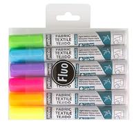 Pebeo 7A Light Fabric Marker Set - 1mm, Set of 6