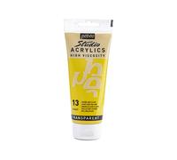 Pébéo 831-013 - Studio Acrylics Fine Acrylic - Acrylic Paint - Yellow Acrylic - Light Azo Yellow, 100 ml