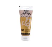Pebeo 832-350 100 ml Studio Acrylic Paint, Iridescent Rich Gold