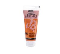 Pébéo 832-353 - Studio Acrylics Fine Acrylic - Acrylic Paint - Iridescent Acrylic - Iridescent Orange-Yellow, 100 ml