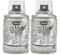 PEBEO 93767 100ml Deco Spray, Acrylic, Silver, 10.5 x 5.2 x 5.2 cm (Pack of 2)
