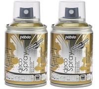 PEBEO 93782 100ml Deco Spray, Acrylic, Gold Chromium, 10.5 x 5.2 x 5.2 cm (Pack of 2)