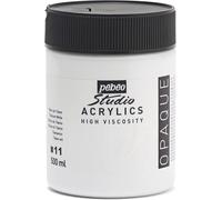 Pébéo - Acrylic Fine Studio Acrylics - 500 ml (Pack of 1), Titanium White