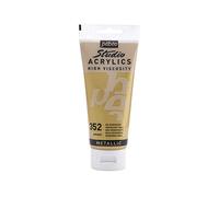 Pébéo 832-352 - Studio Acrylics Fine Acrylic - Acrylic Paint - Gold Acrylic - Gold, 100 ml