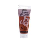 Pébéo - Studio Acrylics Fine Acrylic - Acrylic Paint - Red Acrylic - Red Ochre, 100 ml