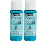 PEBEO - Acrylic Paint Matt Turquoise - 59 ml (Pack of 2)