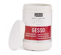 Pebeo Artist Acrylic Auxiliaries Transparent Gesso Primer 1L
