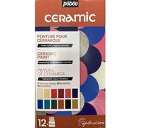 Pebeo 757451 Ceramic Explorer Set, Assorted, 12X20ML