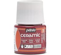 PEBEO Ceramic Paint, Liquid, Garnet Red, 45 ml (Pack of 1)