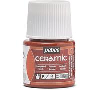 PEBEO - Ceramic - Light Scale Brown Opaque Colour for Terracotta, Ceramic and Earthenware - Brilliant Effect - Lacquered Finish - 45 ml