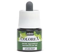 Pébéo - Colorex 45 ml Moss Green Ink - Colorex Watercolour Ink Pébéo - Green Ink Velvety Rendering - Multi-Tool Drawing Ink for All Media - 45 ml - Moss Green
