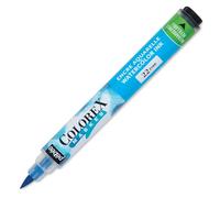 Pebeo - Colorex Cyan Ink Marker - Colorex Watercolour Ink Pebeo - Velvet Finish Cyan Ink - Multi-tool Drawing Ink All Media - Marker - Cyan