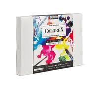 Pebeo Set Drawing & Illustration Kit Watercolour Ink 10 Colours 20 ml, 4 Colorex Marker and 18 Accessories, Détails en Description, Non Applicable